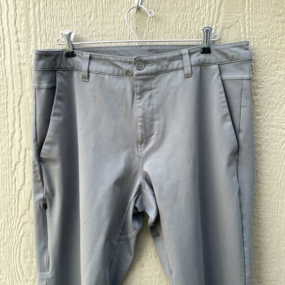 BYLT Premium Basics Everyday Pants Men's Size 36x31 Gray Performance Stretch - Picture 3 of 9